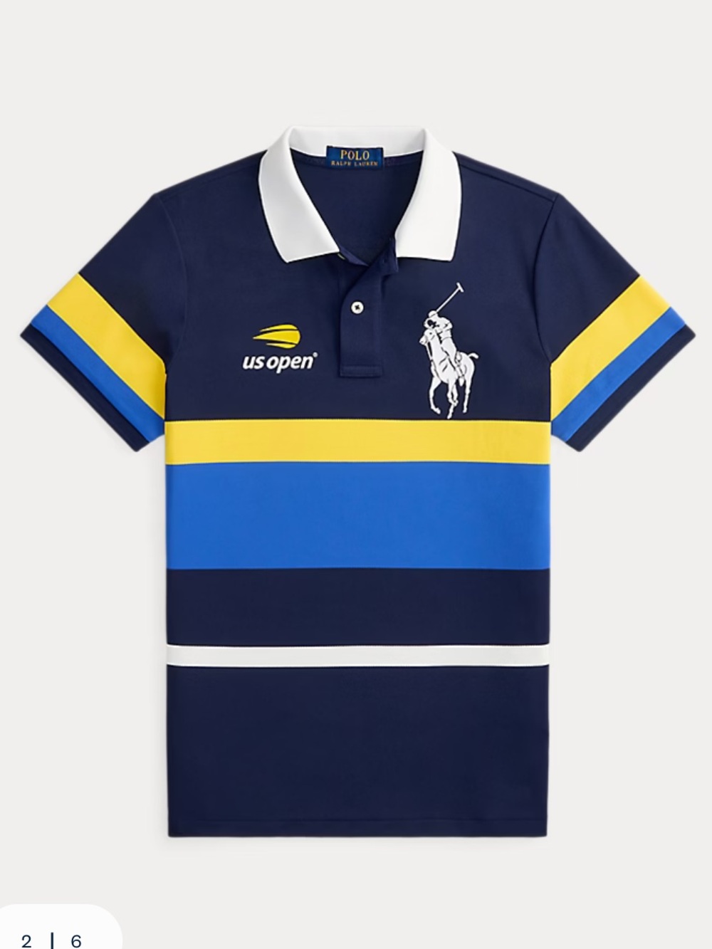 US Open Ball Crew Polo Shirt NWT